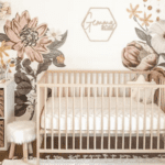 Antique Chic nursery design by Colleen Cabrey. @colleen.cabrey on Instagram